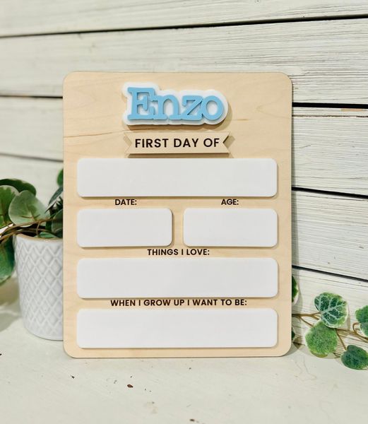 Custom Back to School Sign | Additional Name